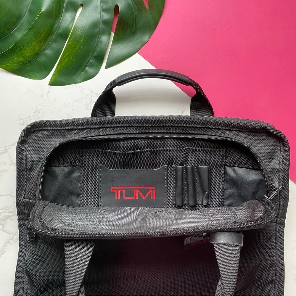 Tumi Black Nylon Laptop Briefcase Business Bag